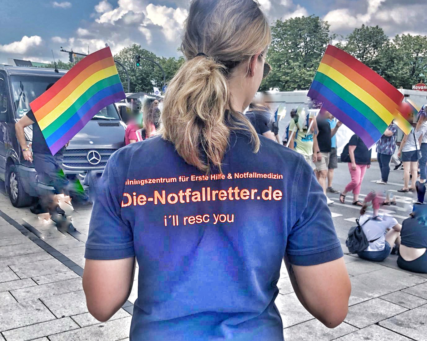 TEN SEG Sanitätsdienst beim Christopher Street Day Hamburg