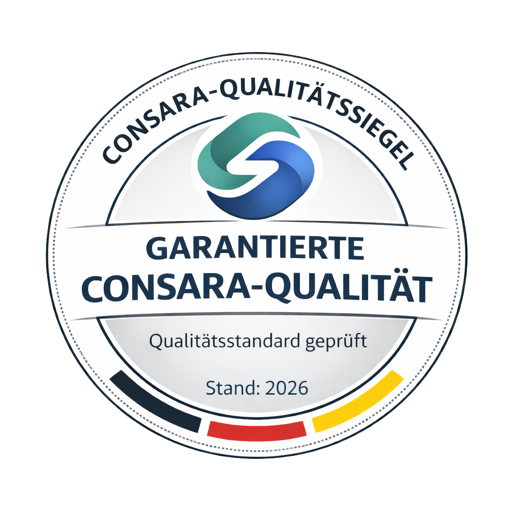CONSARA-Qualitätssiegel — Stand 2026