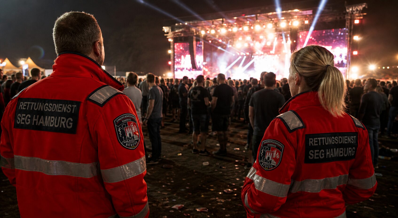 TEN SEG Hamburg im Einsatz bei einem Konzert